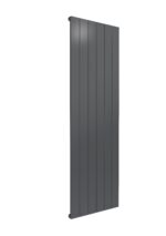 Reina Casina Single Vertical Designer Aluminium Contemporary Panelled Radiator - Anthracite