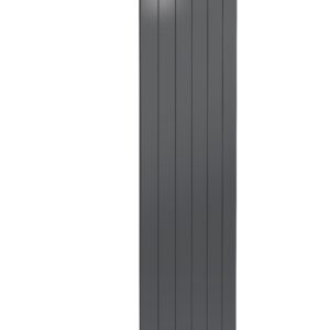 Reina Casina Single Vertical Designer Aluminium Contemporary Panelled Radiator - Anthracite