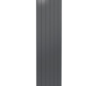 Reina Casina Single Vertical Designer Aluminium Contemporary Panelled Radiator - Anthracite