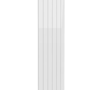 Reina Casina Single Vertical Designer Aluminium Contemporary Panelled Radiator - White