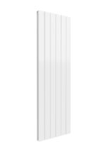 Reina Casina Double Vertical Designer Aluminium Contemporary Panelled Radiator - White