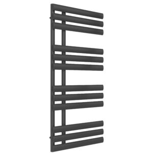 Reina Chisa Steel Modern Vertical Bathroom Towel Rail and Radiator - Anthracite