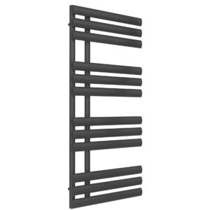 Reina Chisa Steel Modern Vertical Bathroom Towel Rail and Radiator - Anthracite