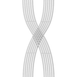 Reina Dimaro Designer Steel Contemporary Vertical Arty Radiator - White