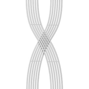 Reina Dimaro Designer Steel Contemporary Vertical Arty Radiator - White