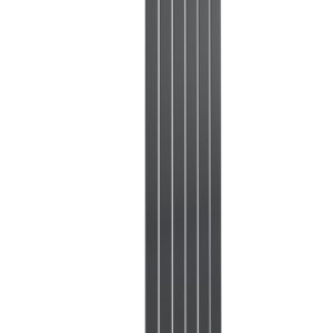 Reina Flat Single Designer Steel Modern Vertical Panelled Radiators - Anthracite