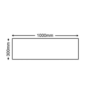 Inset Honed Granite Hearth - 1000mm x 300mm