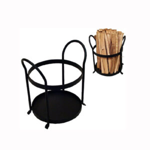 Marton Log Basket Black