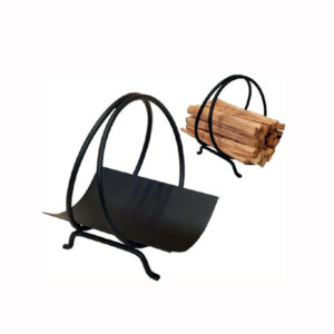 Ring Log Basket - Black