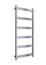 Reina Mina Stainless Steel Modern Vertical Bathroom Towel Rail and Radiator - Brushed
