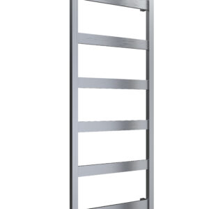 Reina Mina Stainless Steel Modern Vertical Bathroom Towel Rail and Radiator - Brushed