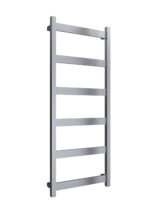 Reina Mina Stainless Steel Modern Vertical Bathroom Towel Rail and Radiator - Brushed