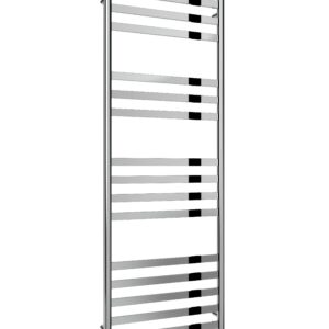 Reina Misa Stainless Steel Modern Vertical Bathroom Towel Rail and Radiator - Polished