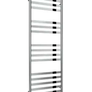 Reina Misa Stainless Steel Modern Vertical Bathroom Towel Rail and Radiator - Polished