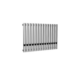 Reina Neva Single Horizontal Designer Steel Modern Radiator - Chrome