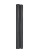 Reina Neva Double Vertical Designer Steel Modern Radiator - Anthracite