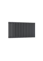 Reina Neva Double Horizontal Designer Steel Modern Radiator - Anthracite