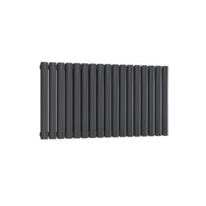 Reina Neva Double Horizontal Designer Steel Modern Radiator - Anthracite