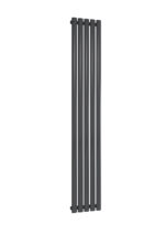 Reina Neva Single Vertical Designer Steel Modern Radiator - Anthracite
