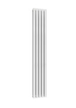 Reina Neva Double Vertical Designer Steel Modern Radiator - White