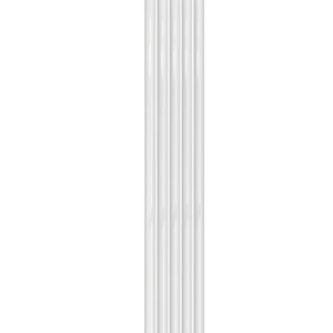 Reina Neva Single Vertical Designer Steel Modern Radiator - White