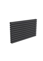 Reina Nevah Double Designer Steel Horizontal Radiator - Anthracite