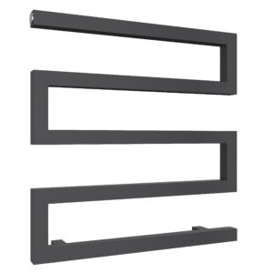 Reina Serpe Steel Small Contemporary Bathroom Towel Rail and Radiator - Anthracite