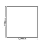 Large Square Honed Granite Hearth 1000mm x 1000mm