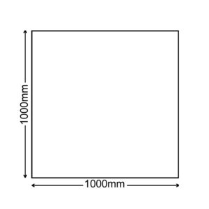 Large Square Honed Granite Hearth 1000mm x 1000mm