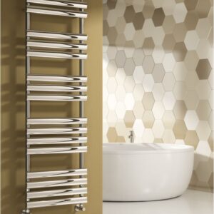 Reina Arbori Steel Modern Bathroom Towel Rail and Radiator - Chrome