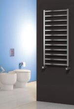 Reina Arden Stainless Steel Vertical Towel Rail and Radiator - Polished