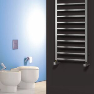 Reina Arden Stainless Steel Vertical Towel Rail and Radiator - Polished