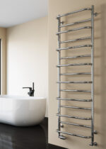 Reina Belbo Stainless Steel Modern Vertical Bathroom Towel Rail and Radiator - Polished