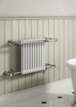 Reina Camden Steel Semi-Traditional Vertical Bathroom Towel Rail and Radiator
