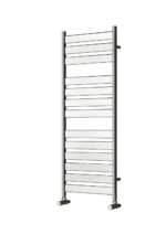 Reina Carpi Steel Modern Vertical Bathroom Towel Rail and Radiator - Chrome