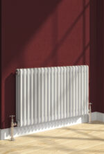 Reina Colona (3 columns) Designer Steel Traditional Horizontal Radiator - White