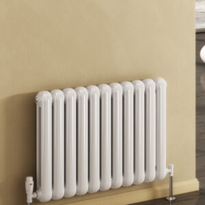 Reina Coneva Horizontal Designer Steel Traditional Radiator - White