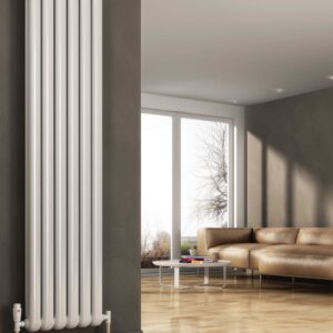 Reina Coneva Vertical Designer Steel Traditional Radiator - White