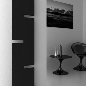 Reina Fiore Designer Steel Contemporary Vertical Flat Radiator - Anthracite