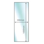 Insert Glass Hearth - 12mm x 1000mm x 300mm