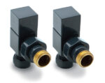 Reina Loge Anthracite Angled Valves