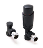 Reina Modal Trv - Anthracite Angled Valves With Lockshield