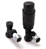Reina Modal Trv - Black Angled Valves With Lockshield