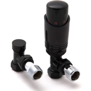 Reina Modal Trv - Black Angled Valves With Lockshield