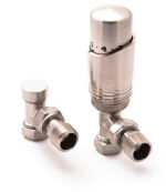 Reina Modal Trv - Brushed Angled Valves With Lockshield