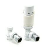 Reina Modal Trv - White Angled Valves With Lockshield
