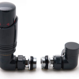 Reina Modal Trv - Anthracite Corner Valves With Lockshield