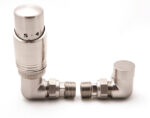 Reina Modal Trv - Brushed Corner Valves With Lockshield