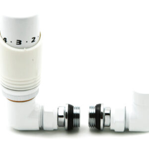 Reina Modal Trv - White Corner Valves With Lockshield