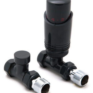 Reina Modal Trv - Anthracite Straight Valves With Lockshield